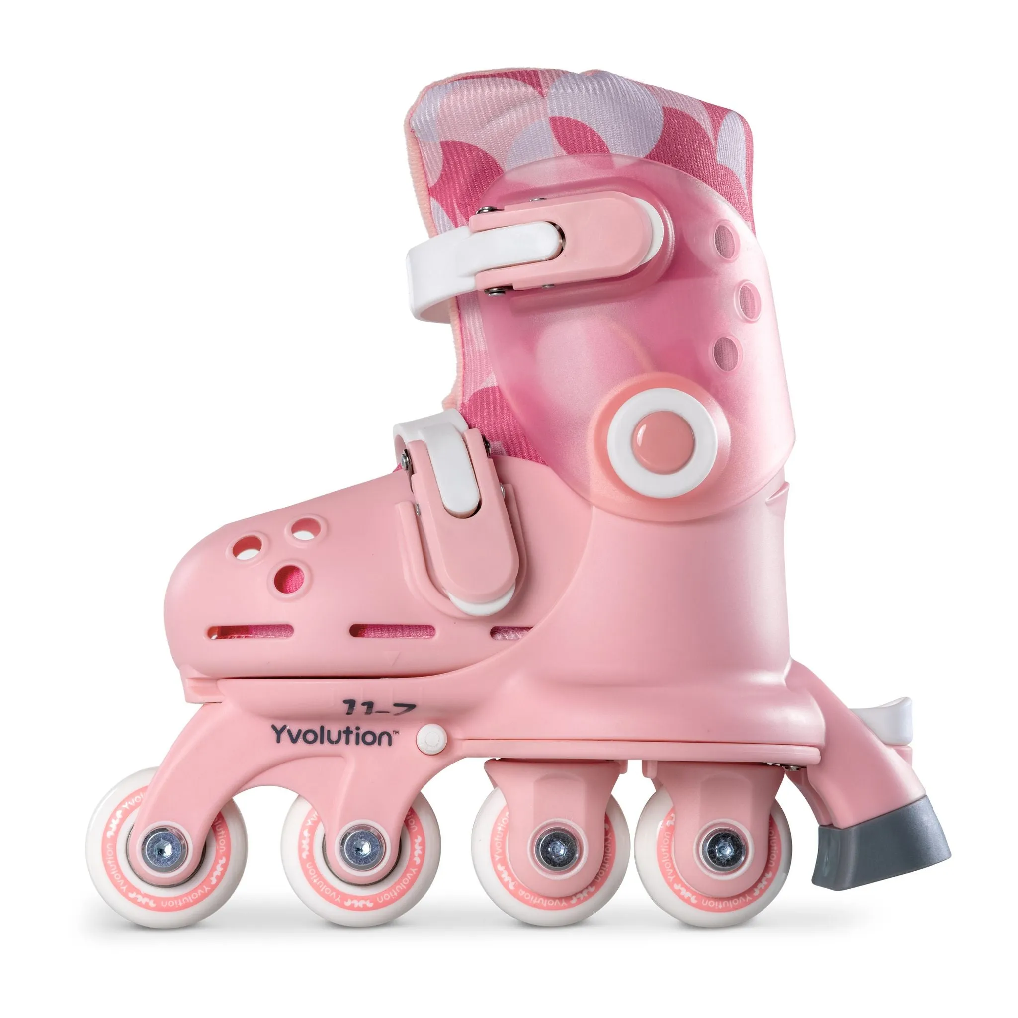 Yvolution Twista Skates Pink Size 7J - 11J