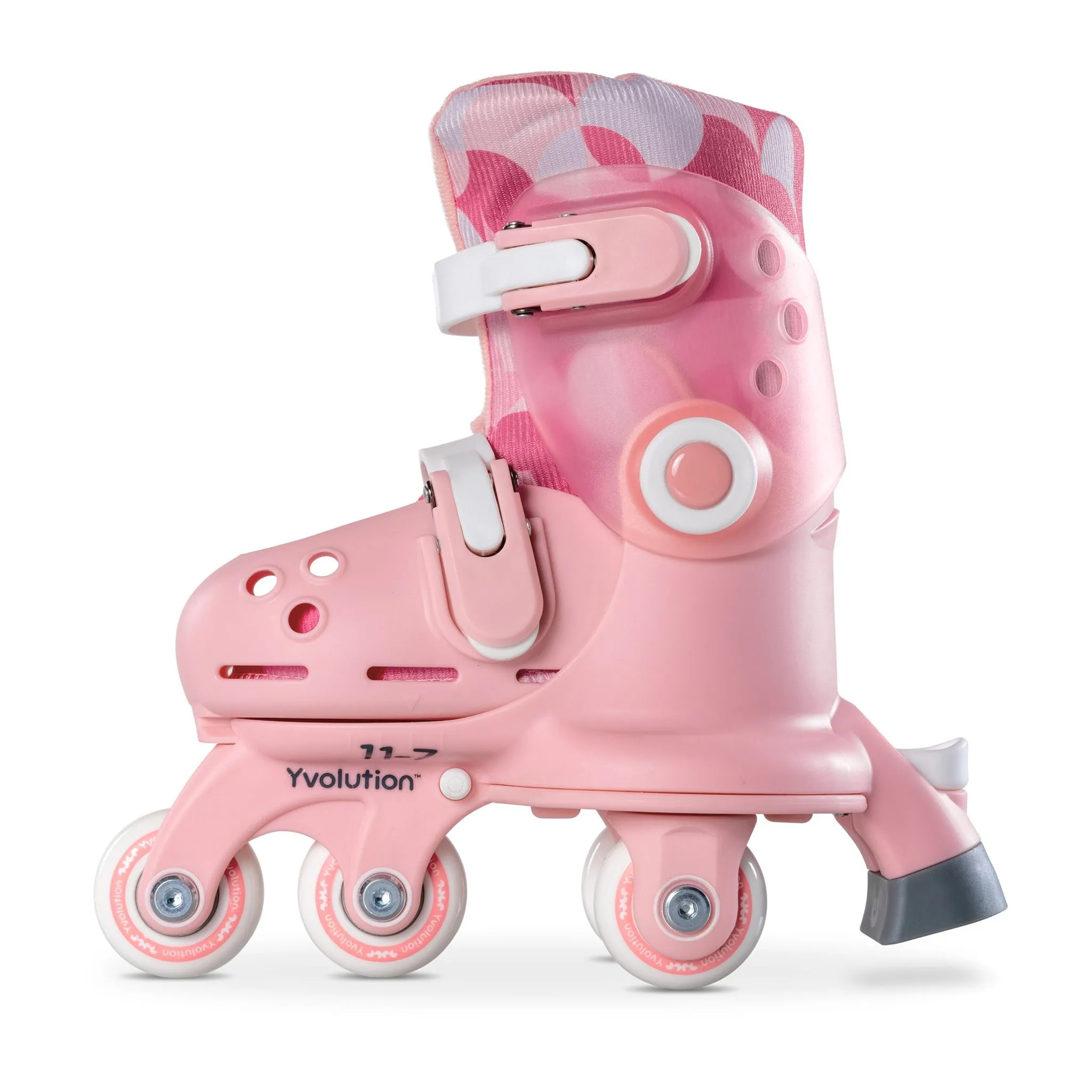 Yvolution Twista Skates Pink Size 7J - 11J