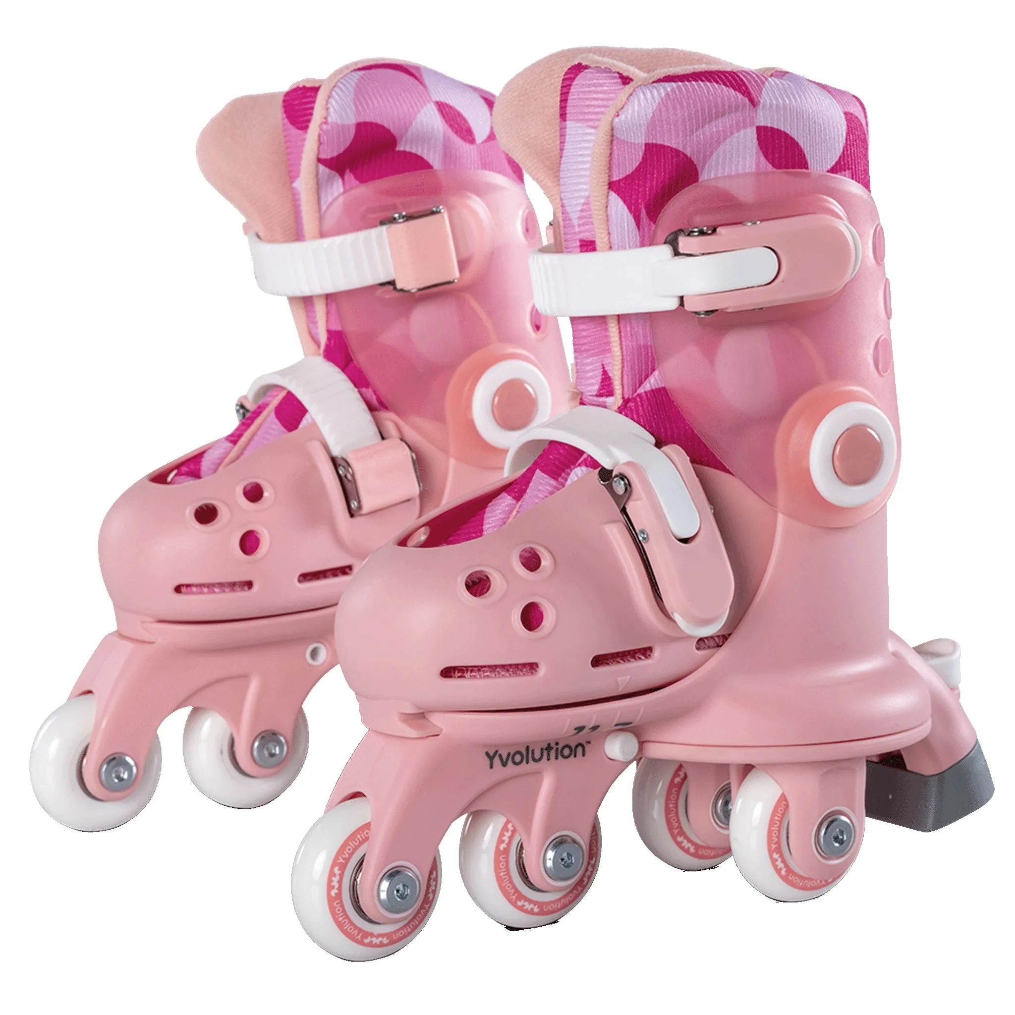 Yvolution Twista Skates Pink Size 7J - 11J