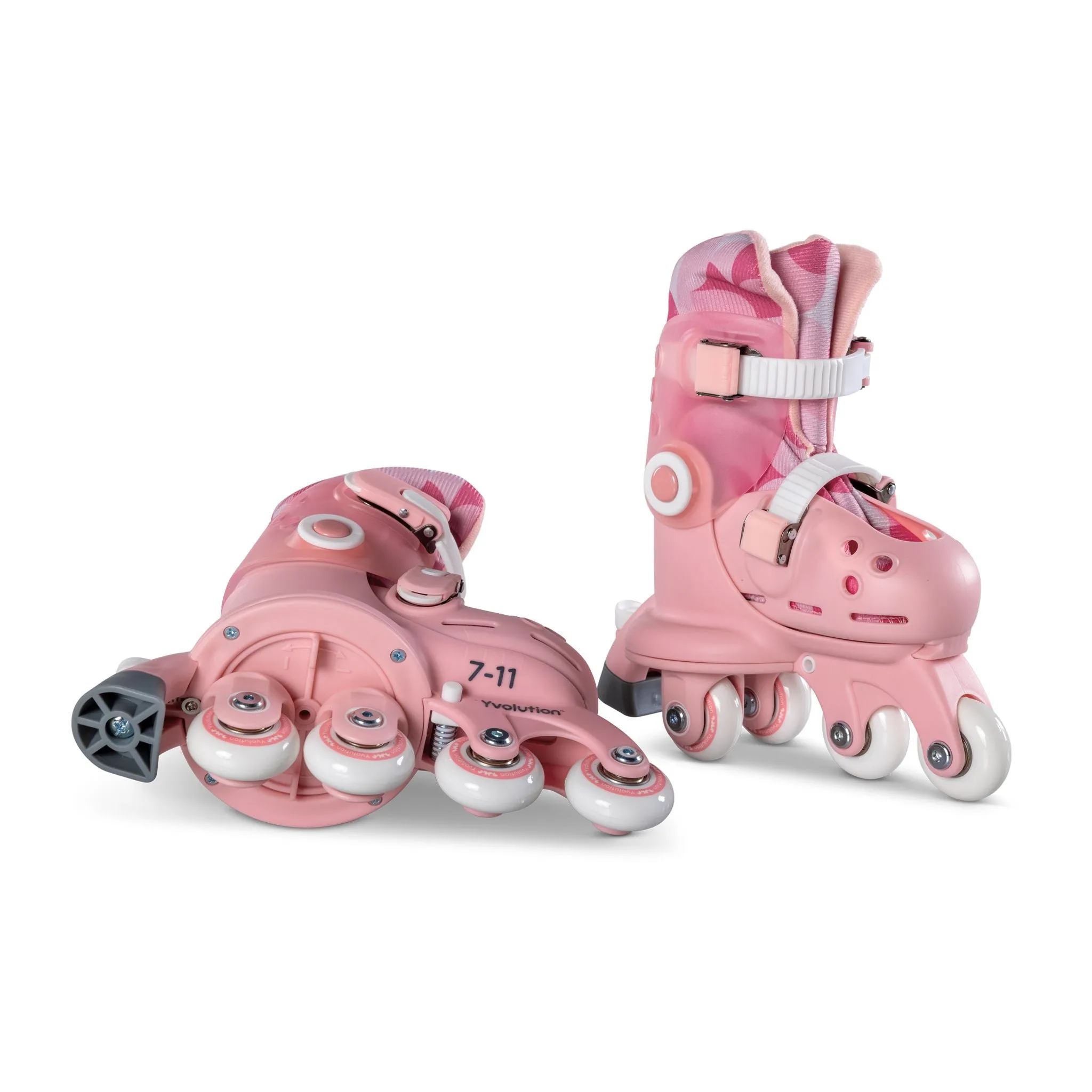 Yvolution Twista Skates Pink Size 7J - 11J